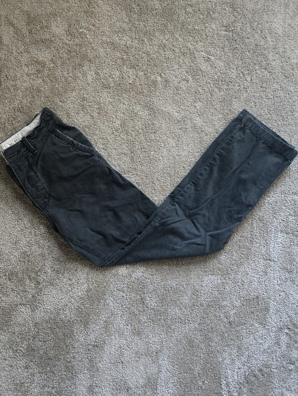 Abercrombie & Fitch Straight Jeans in Charcoal Gray